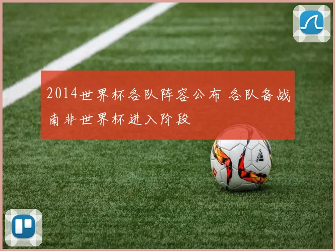 2014世界杯各队阵容公布 各队备战南非世界杯进入阶段